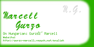 marcell gurzo business card